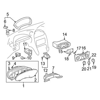 Toyota OE - Instrument Panel - Cluster & Switches