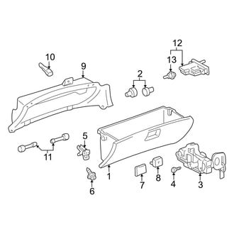 Toyota OE - Instrument Panel - Glove Box