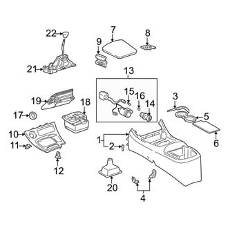 Toyota OE - Console (Manual Top), (Standard Tr)