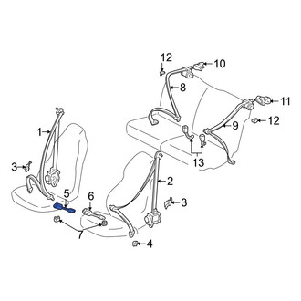 Toyota OE - Front Right Seat Belt Receptacle