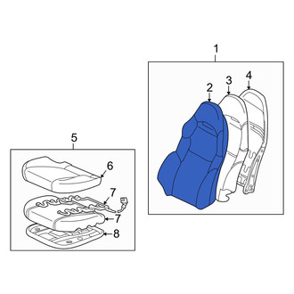 Toyota OE - Front Left Seat Back Cushion Cover