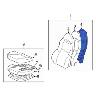 Toyota OE - Front Seat Back Frame