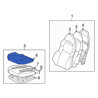 Toyota OE - Front Left Seat Cover