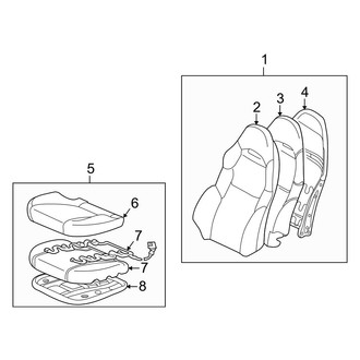 Toyota OE - Seats & Tracks - Front Seat Components
