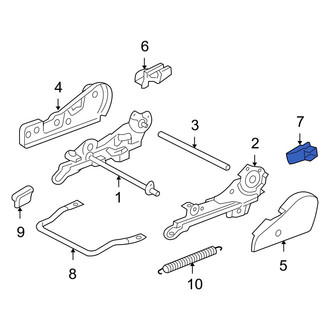 Toyota OE - Front Right Inner Seat Track Cover