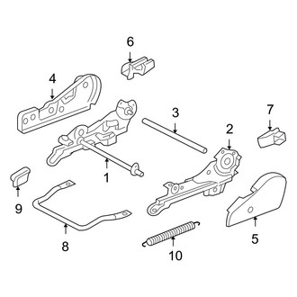 Toyota OE - Seats & Tracks - Tracks & Components (Passenger Side)