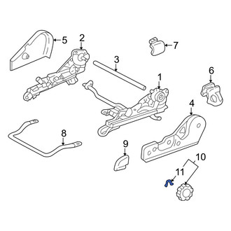 Toyota OE - Front Left Outer Seat Adjustment Knob Retaining Ring