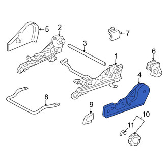 Toyota OE - Front Left Outer Seat Track Cover