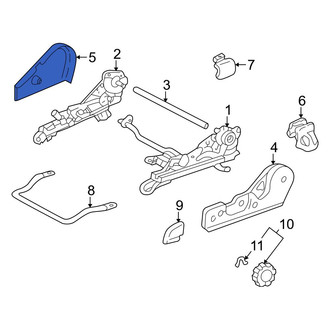 Toyota OE - Front Left Inner Seat Track Cover