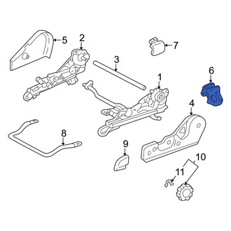 Toyota OE - Front Left Outer Seat Track Cover