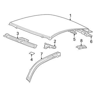 Toyota OE - Roof & Components (W/O Sunroof)