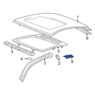 Toyota OE - Rear Left Roof Side Rail