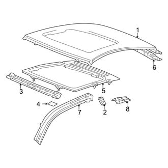 Toyota OE - Roof & Components (With Sunroof)