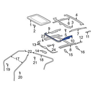 Toyota OE - Left Sunroof Cable