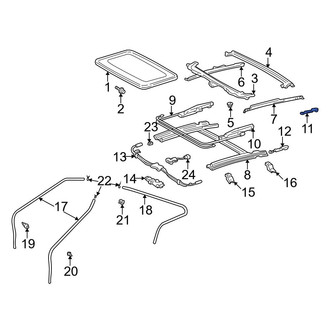 Toyota OE - Right Sunroof Stopper