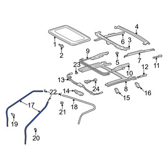 Toyota OE - Front Sunroof Drain Hose