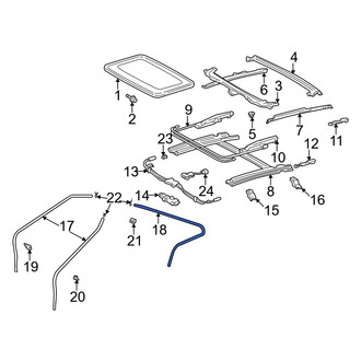 Toyota OE - Rear Sunroof Drain Hose