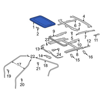 Toyota OE - Sunroof Glass