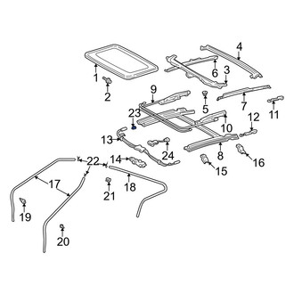 Toyota OE - Right Sunroof Stopper