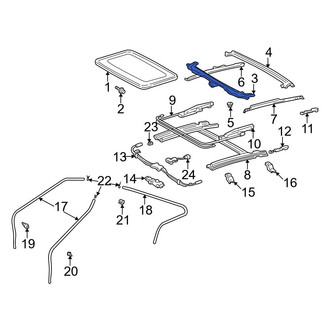 Toyota OE - Front Sunroof Guide Jaw