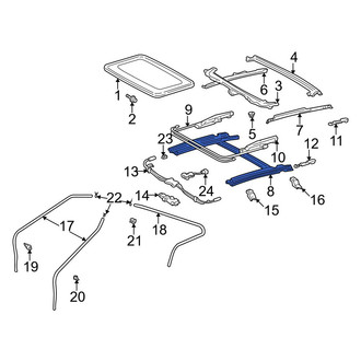 Toyota OE - Sunroof Guide Rail