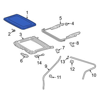 Toyota OE - Sunroof Glass