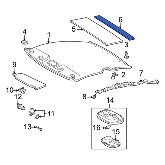 Toyota OE - Rear Roof Insulator