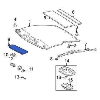 Toyota OE - Left Sun Visor
