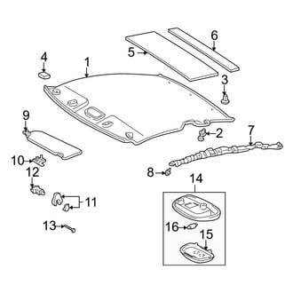 Toyota OE - Roof - Interior Trim (W/O Sunroof)