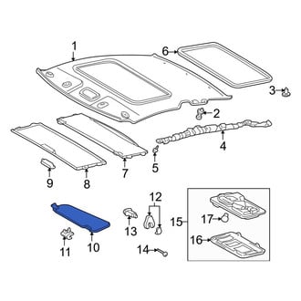 Toyota OE - Left Sun Visor