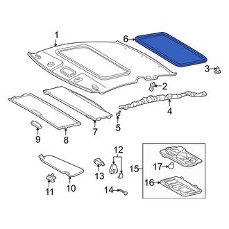 Toyota OE - Sunroof Opening Trim