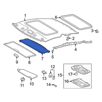 Toyota OE - Outer Sunroof Cover