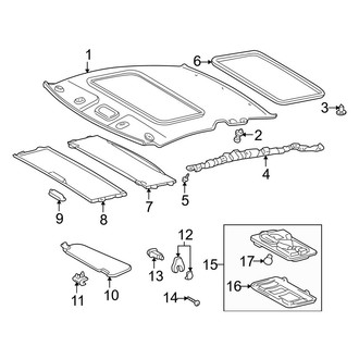 Toyota OE - Roof - Interior Trim (With Sunroof)
