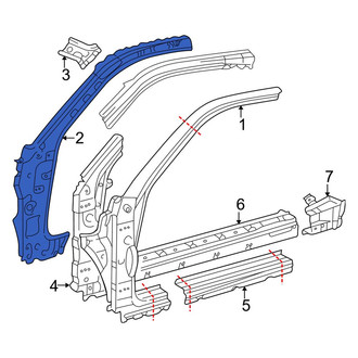 Toyota OE - Right Inner Body A-Pillar