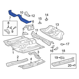 Toyota OE - Front Floor Pan Crossmember