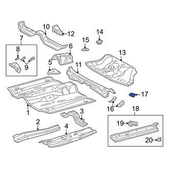 Toyota OE - Front Left Outer Seat Belt Reinforcement