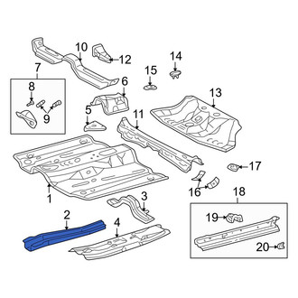 Toyota OE - Right Floor Side Rail Reinforcement