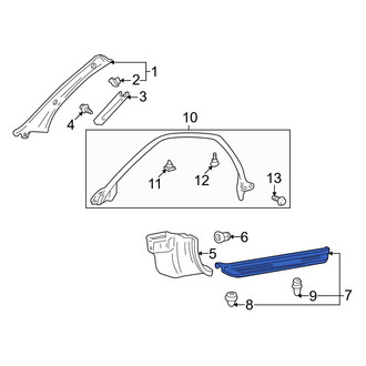 Toyota OE - Left Door Sill Plate