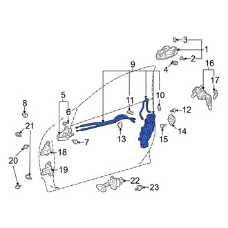 Toyota OE - Front Left Door Latch Assembly