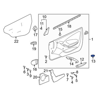 Toyota OE - Left Door Interior Trim Panel Cap