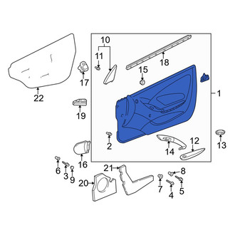 Toyota OE - Front Left Inner Door Interior Trim Panel