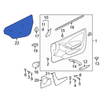 Toyota OE - Left Inner Door Access Cover