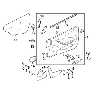 Toyota OE - Inner Door Interior Trim Panel Cap