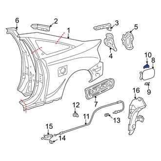 Toyota OE - Fuel Door Spring