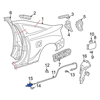 Toyota OE - Rear Fuel Door Release Handle