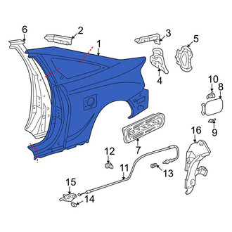 Toyota OE - Rear Left Outer Quarter Panel
