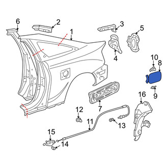 Toyota OE - Rear Fuel Filler Door