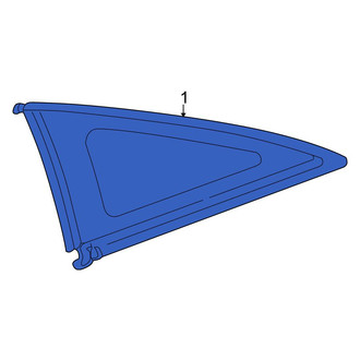 Toyota OE - Rear Left Quarter Glass