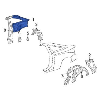 Toyota OE - Rear Left Inner Quarter Panel