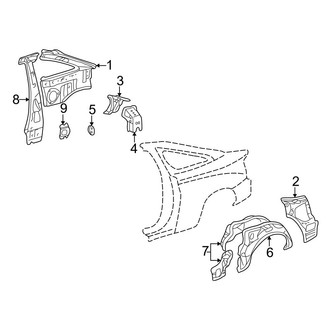 Toyota OE - Quarter Panel - Inner Structure